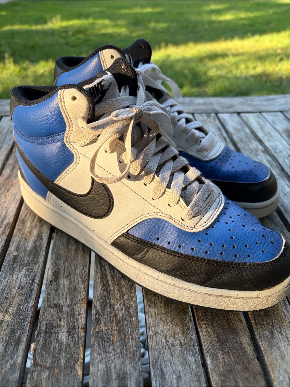 Nike Court Vision Royal Blue and Black Sneaker FQ8740-480